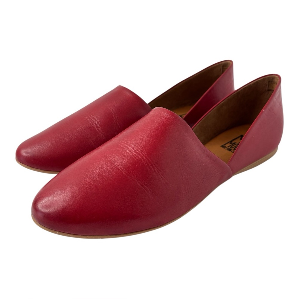 Miz Mooz Red Leather Slip-On Flats